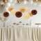 Tissue Pom Poms Tissue Paper Flowers Tissue Fluff Balls Party Decorations 12-Inch Pack of 12 (Brown, Khaki, Ivory)